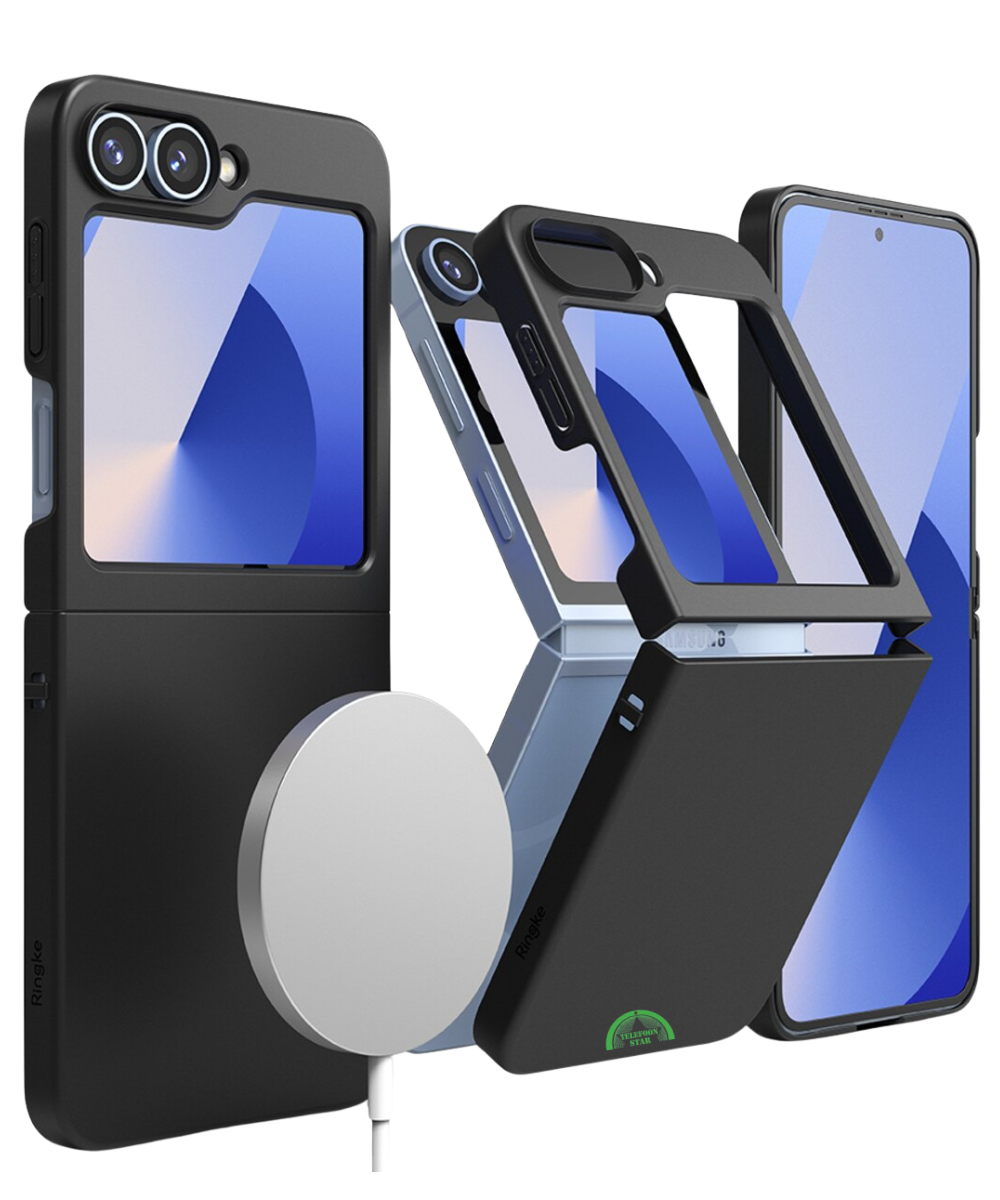 Hoesje voor Samsung Z Flip 7 FE Zwart Slank, stevig en opvouwbaar