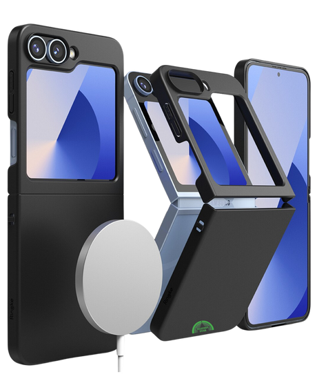 Hoesje voor Samsung Z Flip 7 FE Zwart Slank, stevig en opvouwbaar