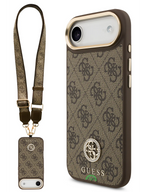 Hoesje voor iPhone 17 Air Beige met Koord en Camera Bescherming