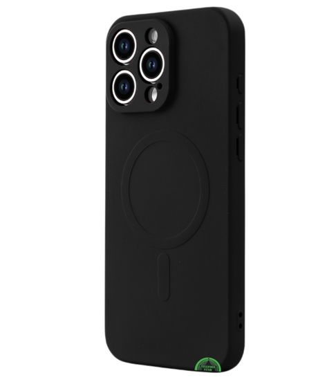 Hoesje voor iPhone 16 Plus Case Zwart Magnetische Back Cover Bescherming
