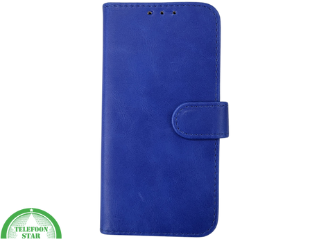 Blauw Bookcase Hoesje iPhone 13 EN 14 Wallet Case met Magneetsluiting Telefoonstar