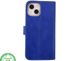 Blauw Bookcase Hoesje iPhone 13 EN 14 Wallet Case met Magneetsluiting Telefoonstar