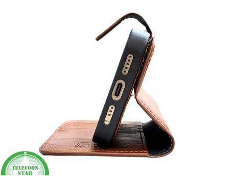 iPhone 15 Pro 2-in-1 Bookcase Hoesje Bruin &ndash; Magnetisch &amp; Stijlvol | Telefoonstar