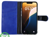 Blauw Bookcase Hoesje iPhone 13 EN 14 Wallet Case met Magneetsluiting Telefoonstar
