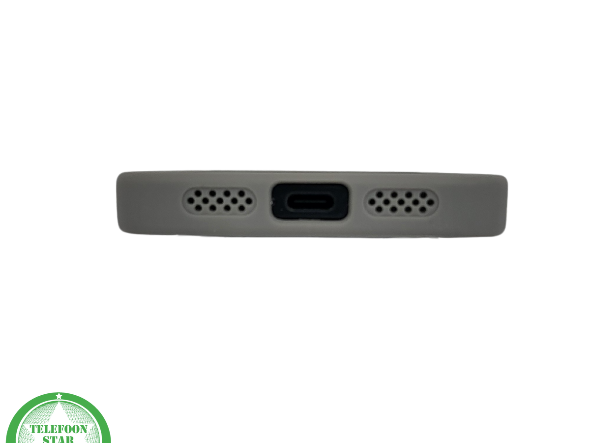 iPhone 16 Plus hoesje grijs transparant met MagSafe ring en valbescherming