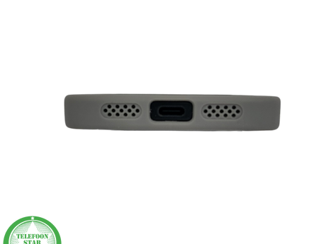 iPhone 16 Plus hoesje grijs transparant met MagSafe ring en valbescherming