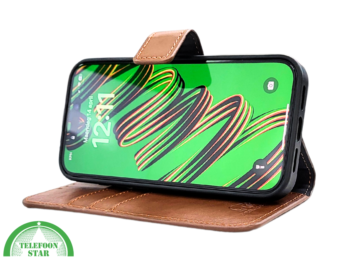 iPhone 15 Pro 2-in-1 Bookcase Hoesje Bruin &ndash; Magnetisch &amp; Stijlvol | Telefoonstar