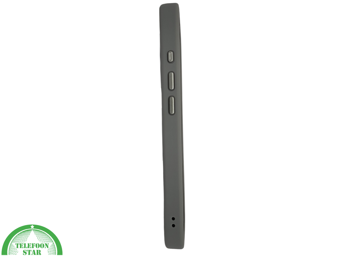 iPhone 16 hoesje grijs transparant met MagSafe ring en valbescherming