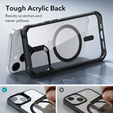 iPhone 14 Armor HaloLock hoesje zwart doorzichtig