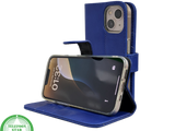 Blauw Bookcase Hoesje iPhone 13 EN 14 Wallet Case met Magneetsluiting Telefoonstar