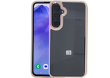 Hoesje voor Samsung Galaxy A37 Transparant met Beige Randen