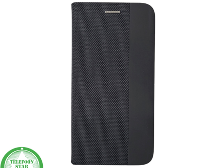 Zwart Bookcase Hoesje iPhone 13 / 14 &ndash; Met Structuur en Pasjeshouder | &euro;14,95