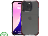 iPhone 16 Pro Rood Hoesje Met Transparante Achterkant Stevige Randbescherming