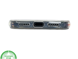 iPhone 15 Hoesje &ndash; Transparant met Zwarte Tulpenprint | Stijlvol, Nederlands &amp; Beschermend