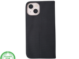 Zwart Bookcase Hoesje iPhone 13 / 14 &ndash; Met Structuur en Pasjeshouder | &euro;14,95