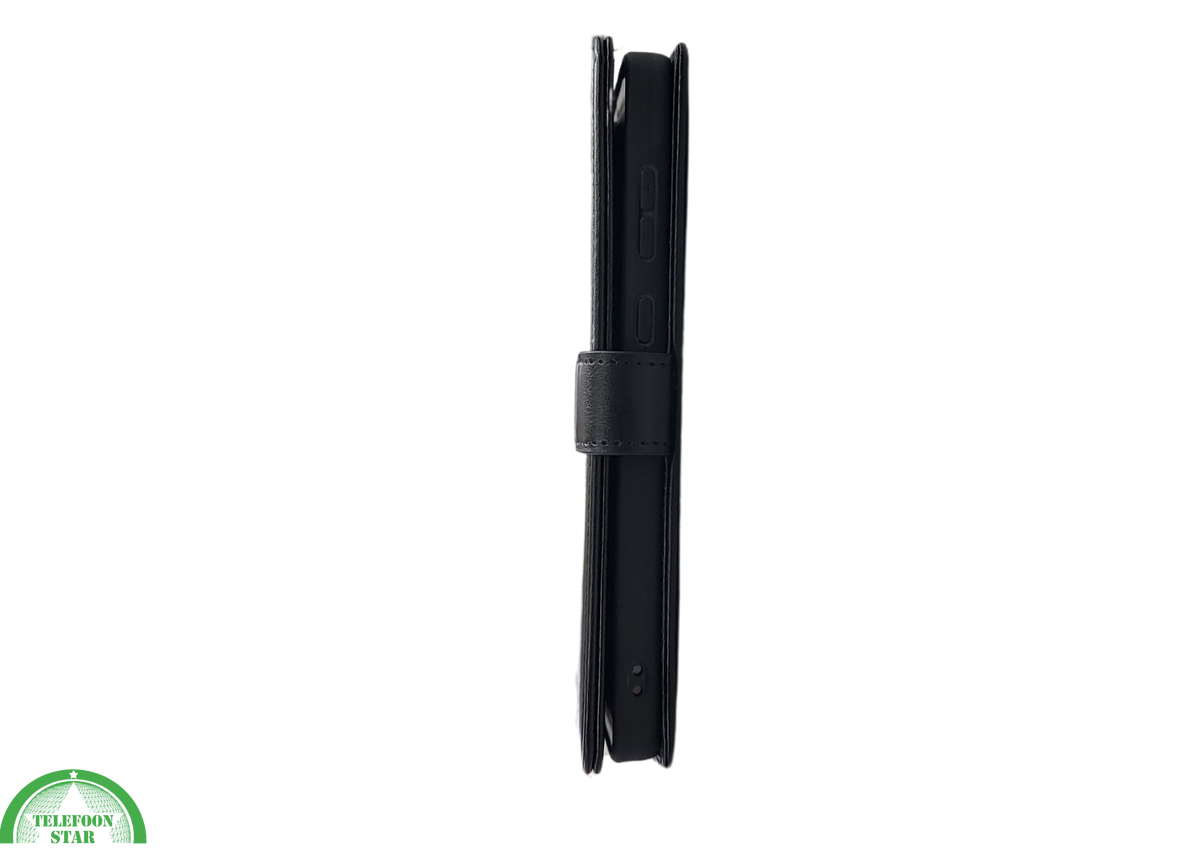Samsung Galaxy S26 Lichtzwart Boek Case Leer Stijlvolle