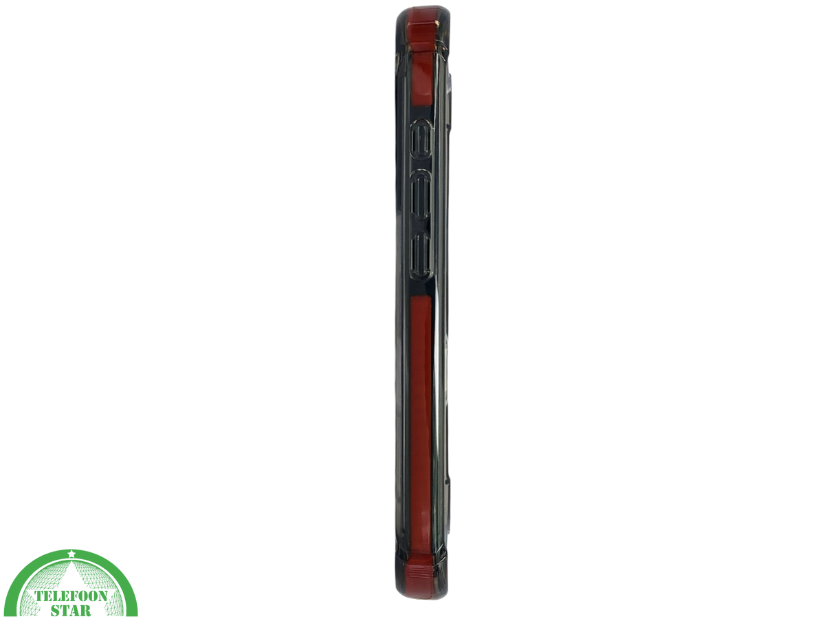 iPhone 16 Pro Rood Hoesje Met Transparante Achterkant Stevige Randbescherming