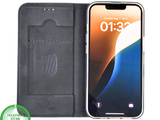 Zwart Bookcase Hoesje iPhone 13 / 14 &ndash; Met Structuur en Pasjeshouder | &euro;14,95