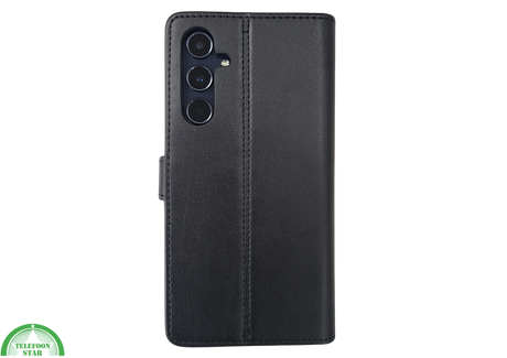 Samsung Galaxy S26 Lichtzwart Boek Case Leer Stijlvolle