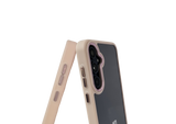 Hoesje voor Samsung Galaxy A37 Transparant met Beige Randen