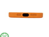 iPhone 16 Plus oranje transparant met schokbestendige bescherming