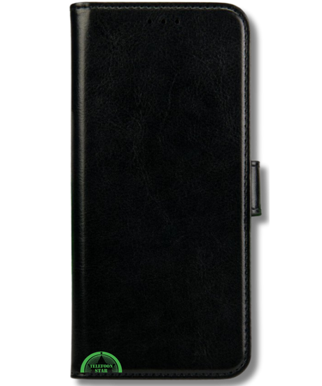 Hoesje voor Oppo Reno 12 5G Zwart Bookcase Premium kunstleer volledig
