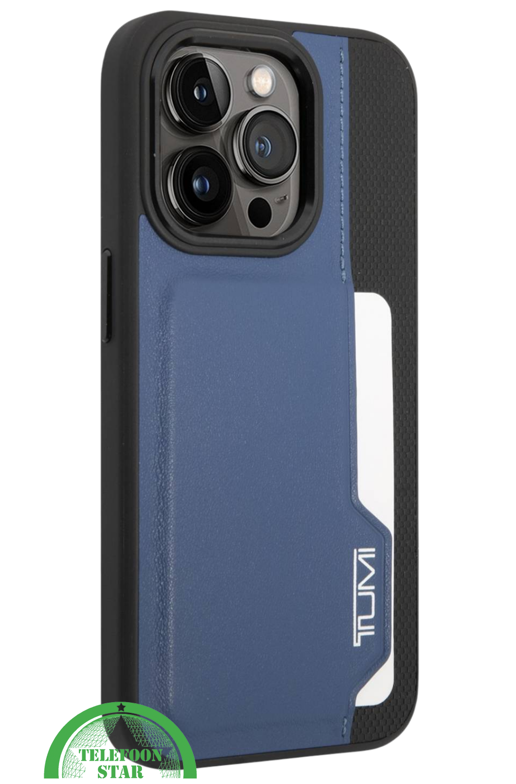 Hoesje voor iPhone 16 Pro Max Robuust Hoesje Blauw-Zwart &ndash; Sterke Bescherming met Stijlvolle Afwerking