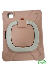 Shockproof Kinder Hoes voor iPad Air 4 10.9 (2020) &ndash; 360&deg; Draaibare Handgreep &amp; Standaard &ndash; Roze