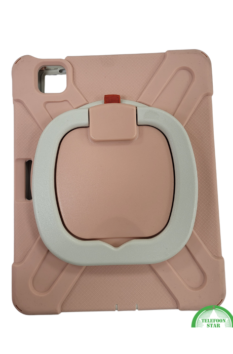 Shockproof Kinder Hoes voor iPad Air 4 10.9 (2020) &ndash; 360&deg; Draaibare Handgreep &amp; Standaard &ndash; Roze