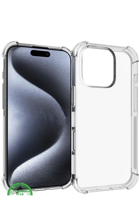 Hoesje voor iPhone 16 Pro Max Transparant Bumper Hoesje – Maximale Bescherming, Minimalistisch Design en Schokbestendig | Telefoonstar