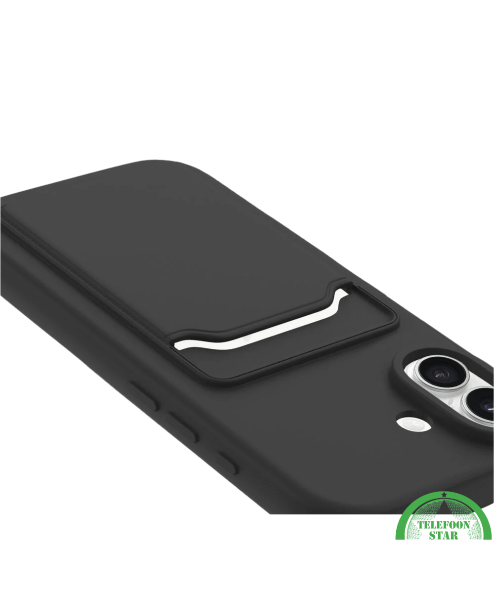 Hoesje voor iPhone 16 Backcover met Pasjesvak - Bescherming &amp; Gemak