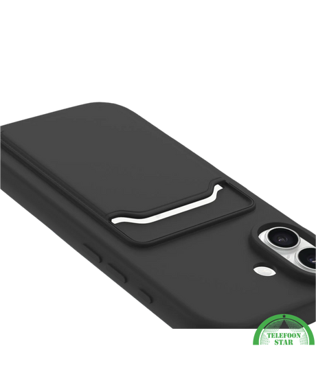 Hoesje voor iPhone 16 Plus Backcover met Pasjesvak - Extra Bescherming &amp; Extra Gemak