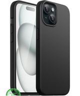 siliconen Hoesje voor iPhone 13 mini Slank, Stijlvol Strak, mat zwart, anti-vingerafdruk