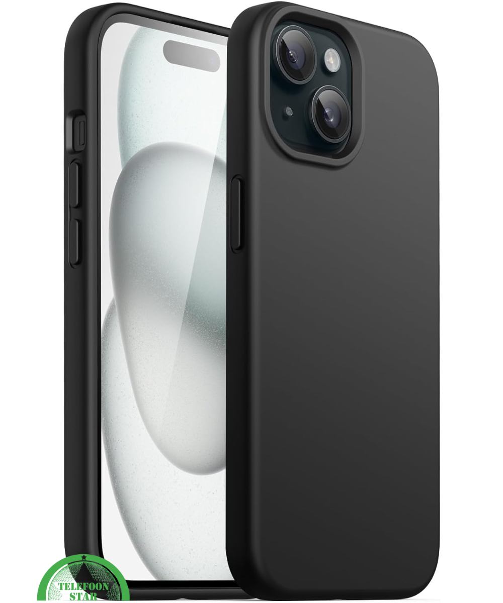 Premium soft-touch siliconen Hoesje voor iPhone 15 Slank, Stijlvol