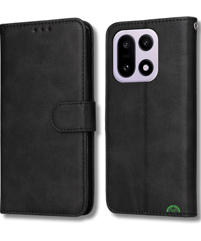 Bookcase Hoesje OnePlus 15 Zwart Magnetische klepsluiting