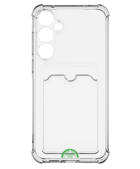 Hoesje voor Samsung S23 FE Transparant met Kaarthouder, Praktisch, Slank & Schokbestendig