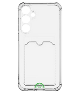 Hoesje voor Samsung S23 FE Transparant met Kaarthouder, Praktisch, Slank & Schokbestendig