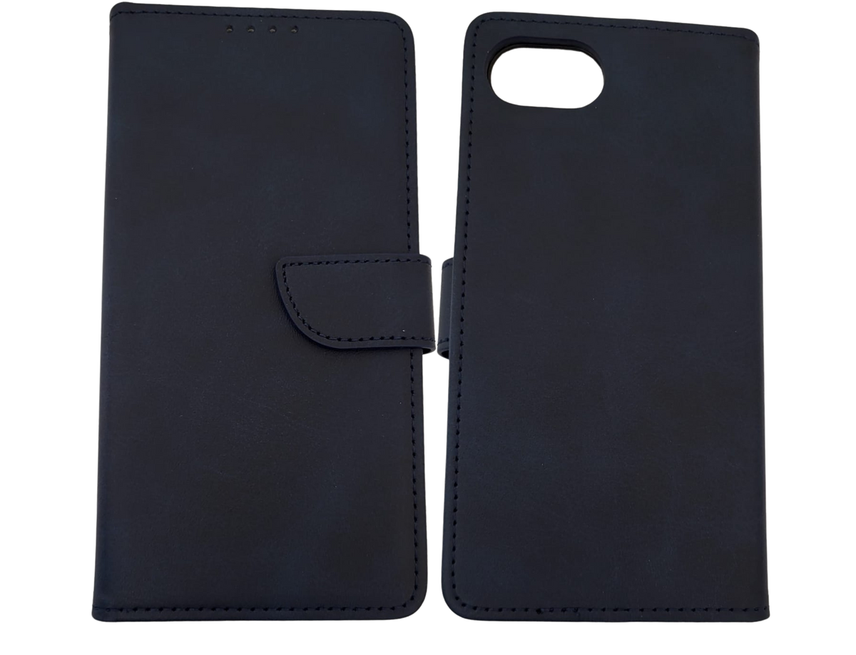 Hoesje voor iPhone 17e blauw Leerlook