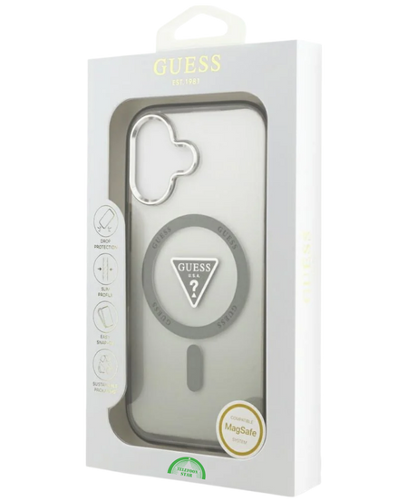 Hoesje iPhone 17 Transparant Grijs MagRing SmokeShield Case