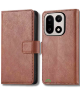 Bookcase Hoesje OnePlus 15 Bruin Magnetische klepsluiting