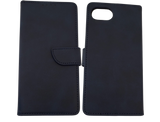 Luxe Boek Case Hoesje iPhone 16E blauw Leerlook