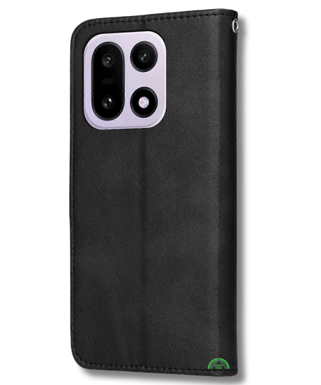 Bookcase Hoesje OnePlus 15 Zwart Magnetische klepsluiting