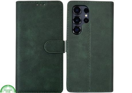 Hoesje voor Samsung Galaxy S26 Ultra Olijfgroen Boekcase