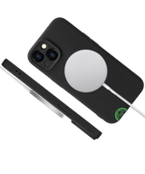 Hoesje voor iPhone 15 Plus Zwart MagSafe Silicone