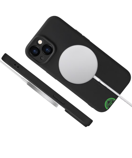 Hoesje voor iPhone 15 Plus Zwart MagSafe Silicone