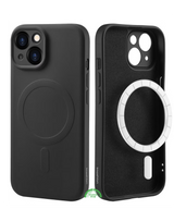 Hoesje voor iPhone 15 Plus Zwart MagSafe Silicone