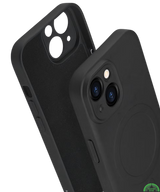 Hoesje voor iPhone 15 Plus Zwart MagSafe Silicone