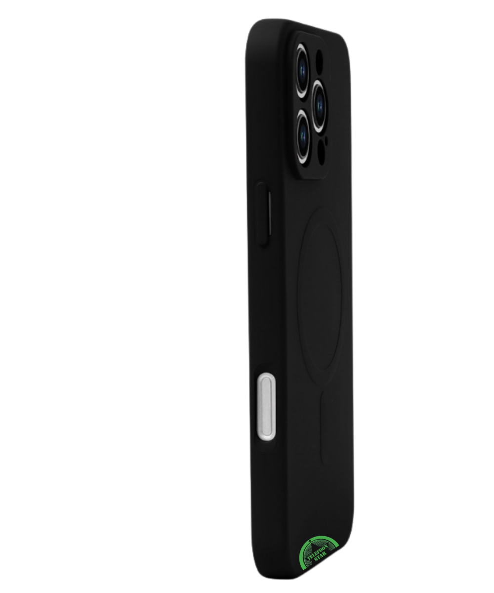 Hoesje voor iPhone 12 Pro &ndash; Zwart MagSafe, Silicone