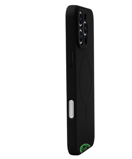 Hoesje voor iPhone 12 Pro &ndash; Zwart MagSafe, Silicone