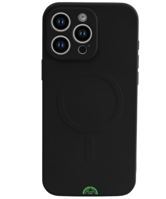 Hoesje voor iPhone 16 Pro &ndash; Zwart MagSafe, Silicone en Magneetondersteuning